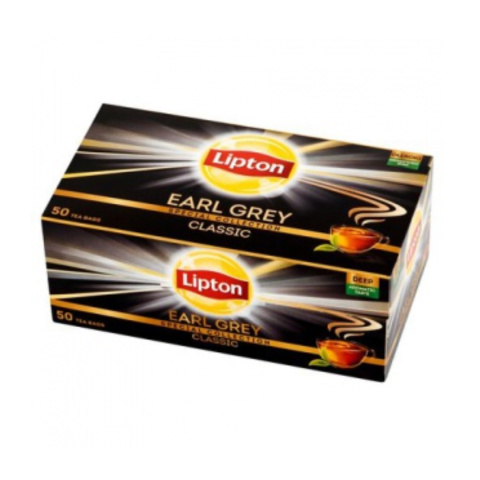 Herbata LIPTON Earl Grey, 50 kopert