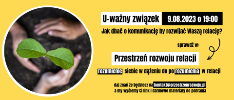 Warsztat online U-ważny związek - 9.08.2024